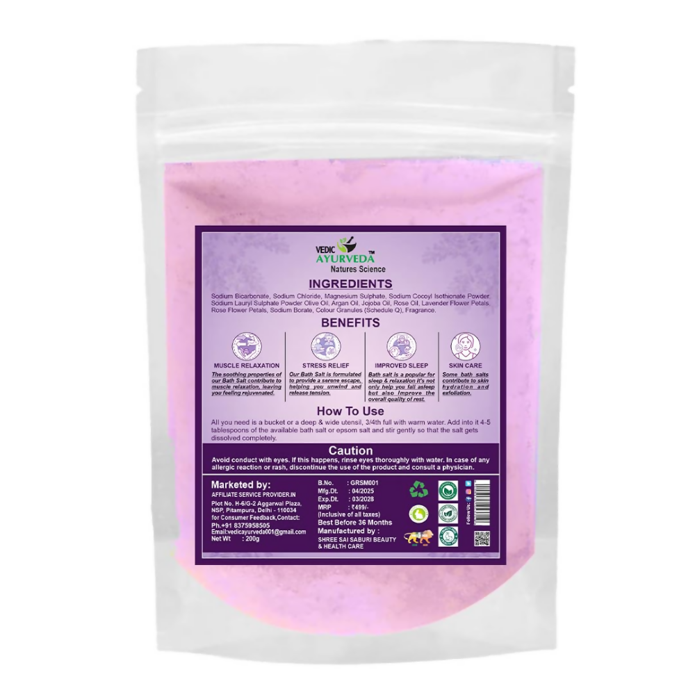 VedicAyurveda Lavender Bath Salt  Grab2Buy VedicAyurveda Grab2Buy