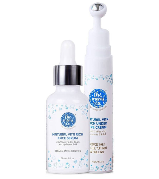 The Moms Co Vita Rich Under Eye And Face Serum Combo - Grab2buy