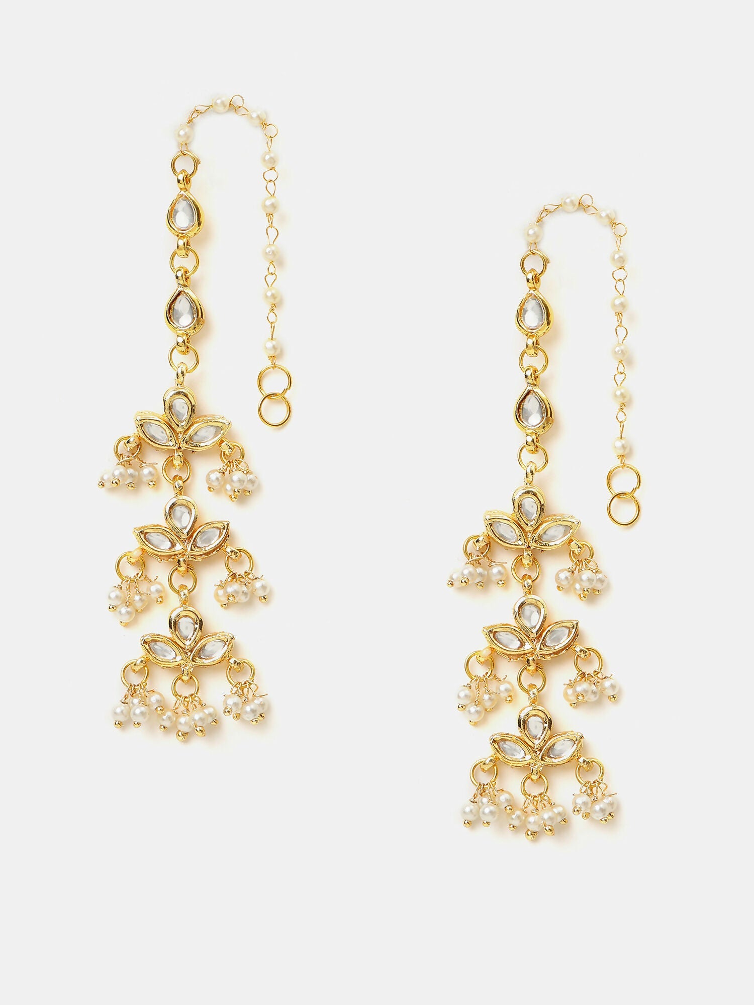 Ruby Raang Chandani Moti Earrings