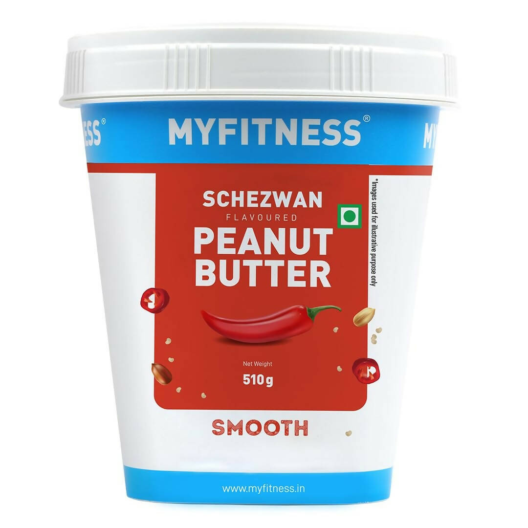 Myfitness Schezwan High Protein Spread & Dip Spicy Smooth Peanut Butter - Grab2buy