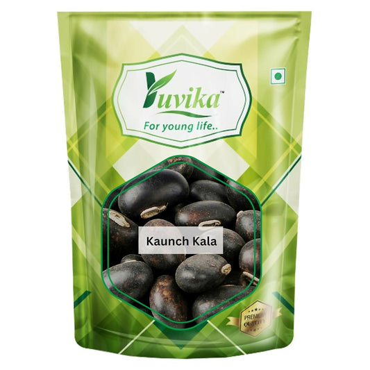 Yuvika Beej Kaunch Kala - Mucuna Pruriens - Black Kaunch Seeds - Cowhage 