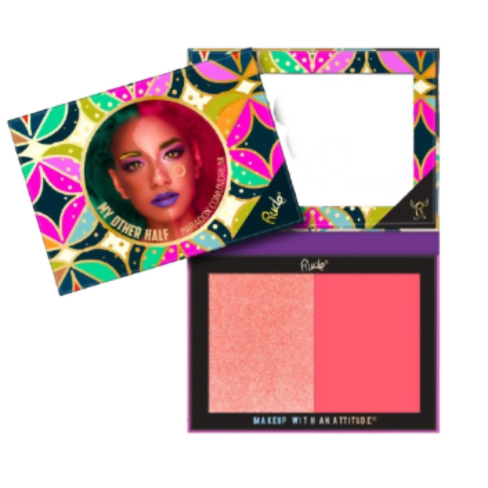Rude Cosmetics My Other Half Duo Shade Face Palette - Pearadox Conundrum