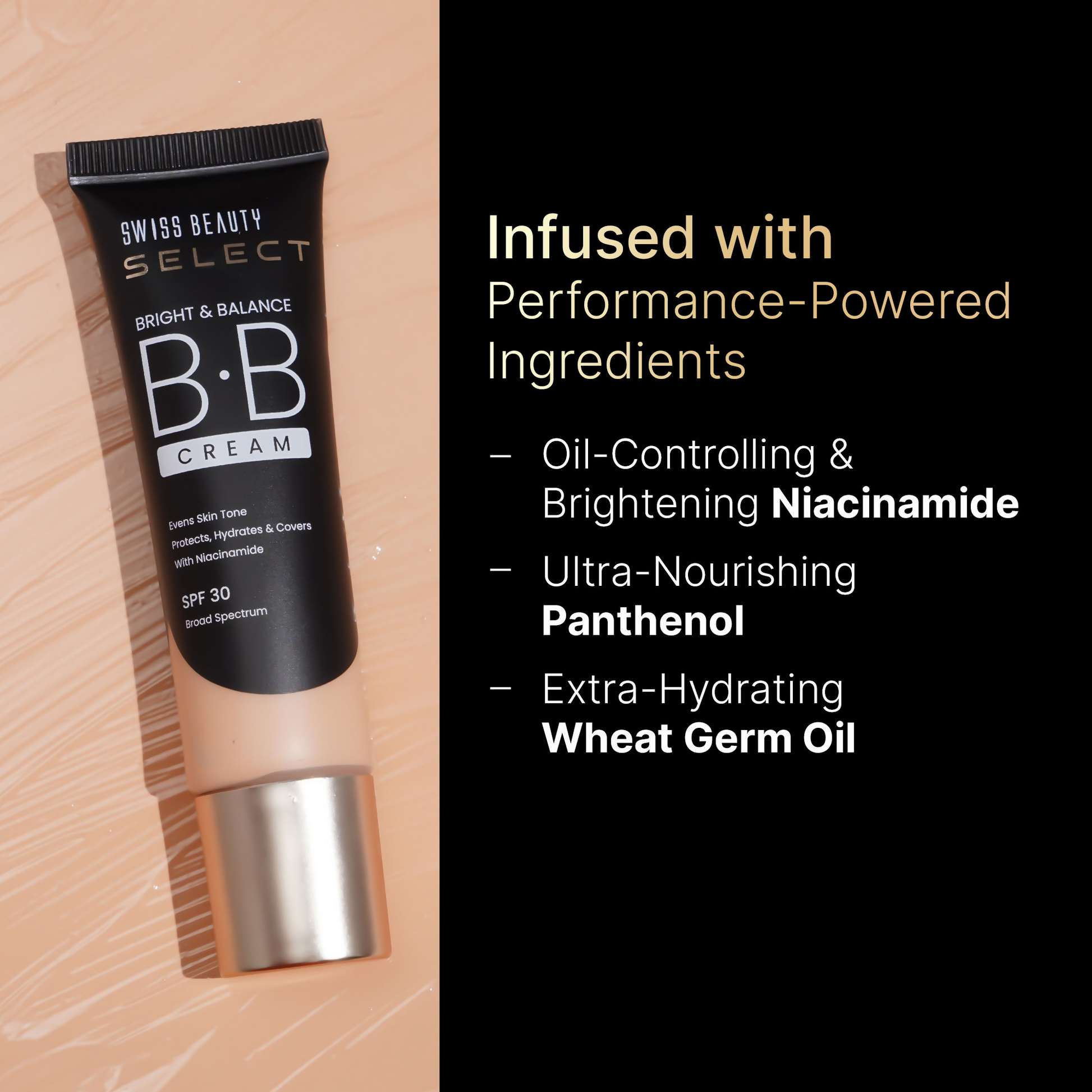 Swiss Beauty Select Bright & Balance BB Cream With Niacinamide - 2 Thats Fair 