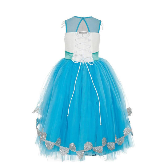 Asmaani Baby Girl's Multi-Coloured Satin A-Line Maxi Full Length Dress (AS-DRESS_22081) - Grab2buy