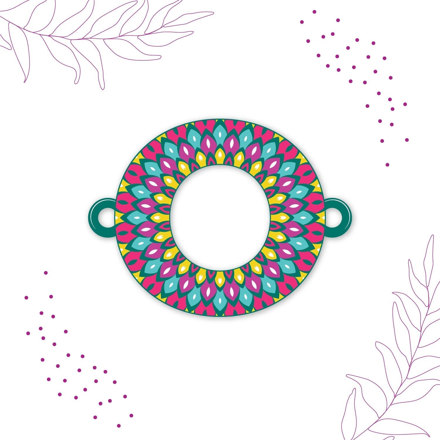 Indianvibez Alphabet O Wooden Rakhi - Kids Rakhi - Swadesiicart
