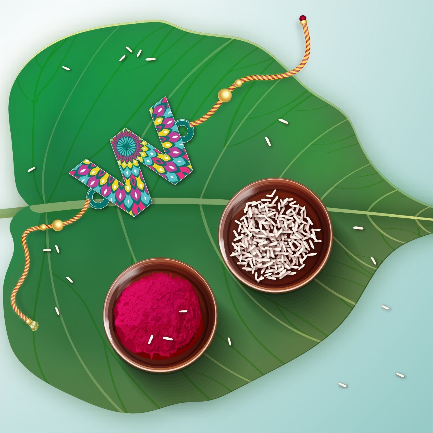 Indianvibez Alphabet X Wooden Rakhi - Kids Rakhi - Swadesiicart