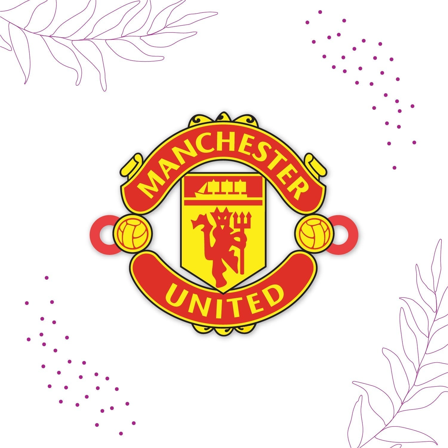 Indianvibez Manchester United Wooden Rakhi with Rudraksha, Football Rakhi for Bro, Shop India - Kids Rakhi - Swadesiicart