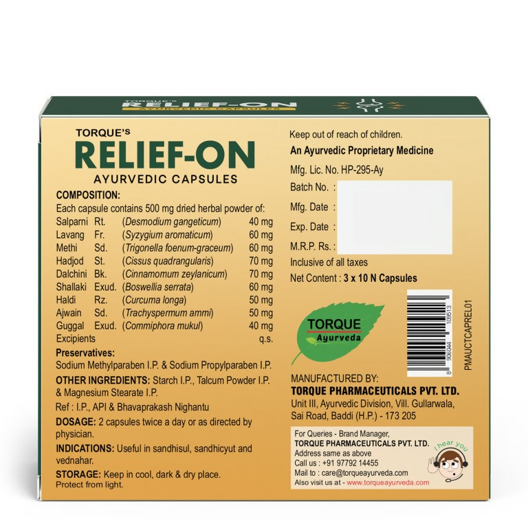 Torque's Relief On Capsules Genie India