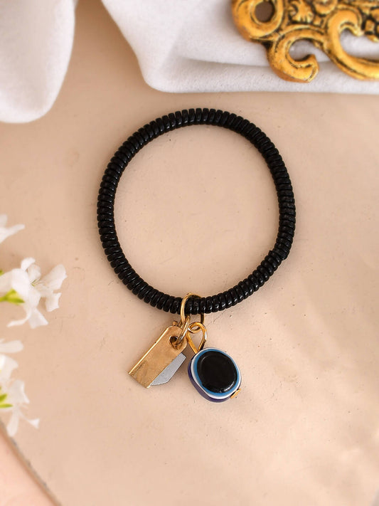 VOJ Women Black Color stainless steel Bracelet | Grab2Buy