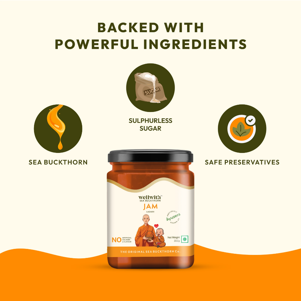 Wellwith Sea Buckthorn Jam  Grab2Buy Wellwith Grab2Buy