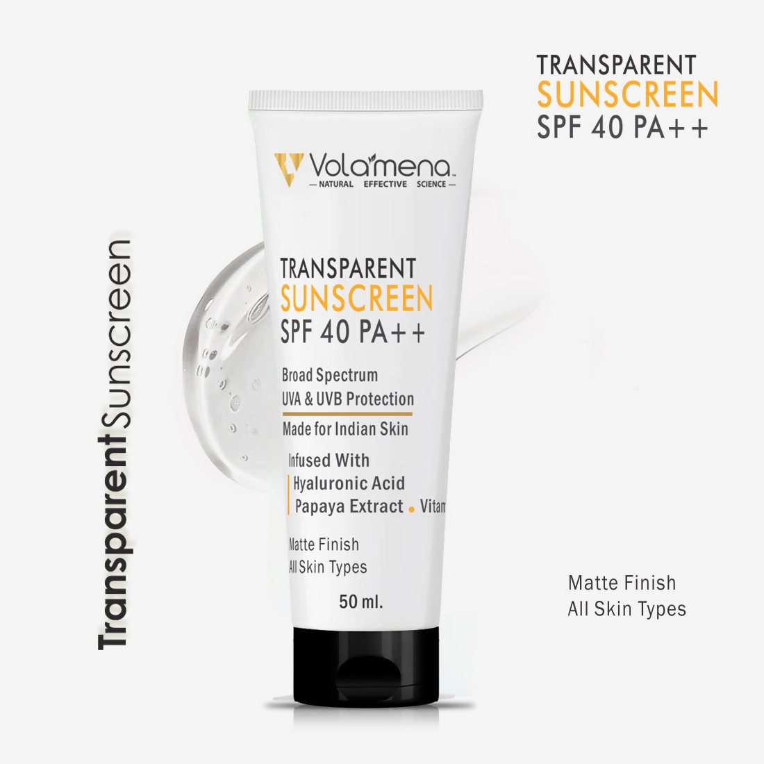 Volamena Transparent Sunscreen With SPF 40 PA++  Grab2Buy Volamena Grab2Buy