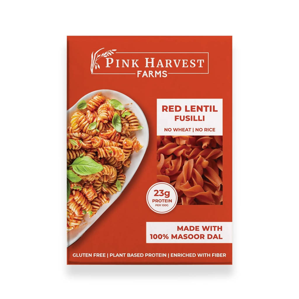 Pink Harvest Red Lentil Fusilli Pasta - Grab2buy
