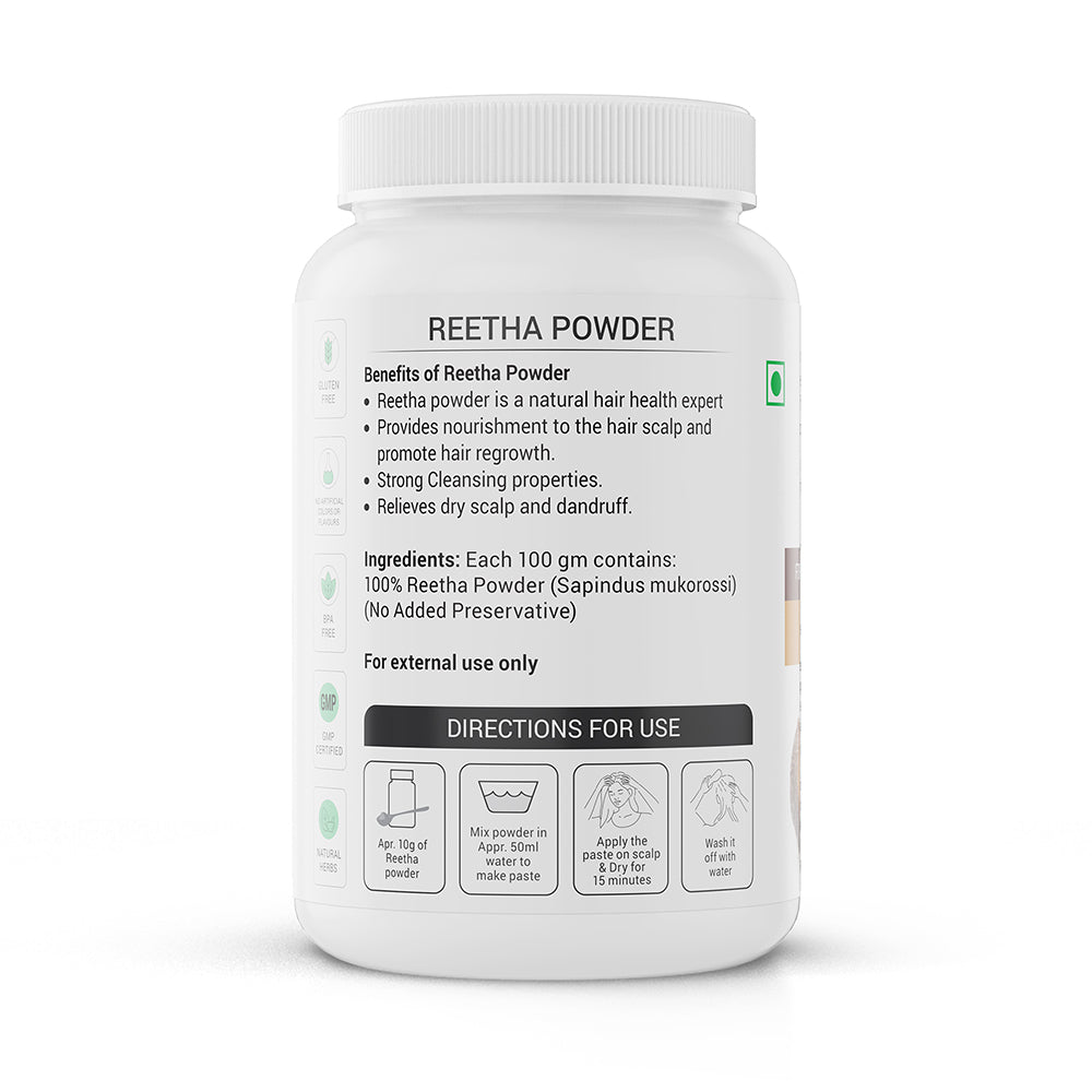 Krishna'S Herbal & Ayurveda Reetha Powder 