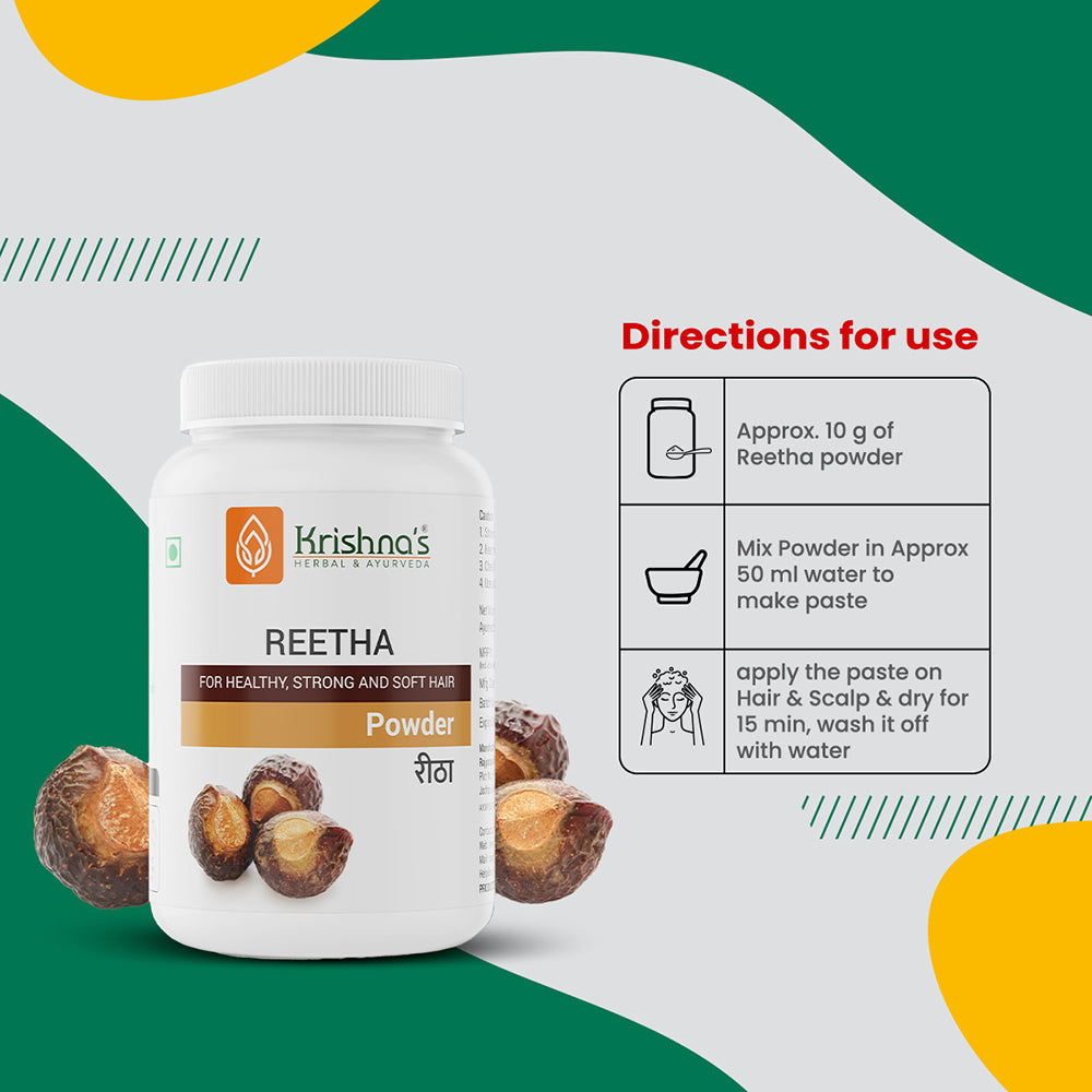 Krishna'S Herbal & Ayurveda Reetha Powder 