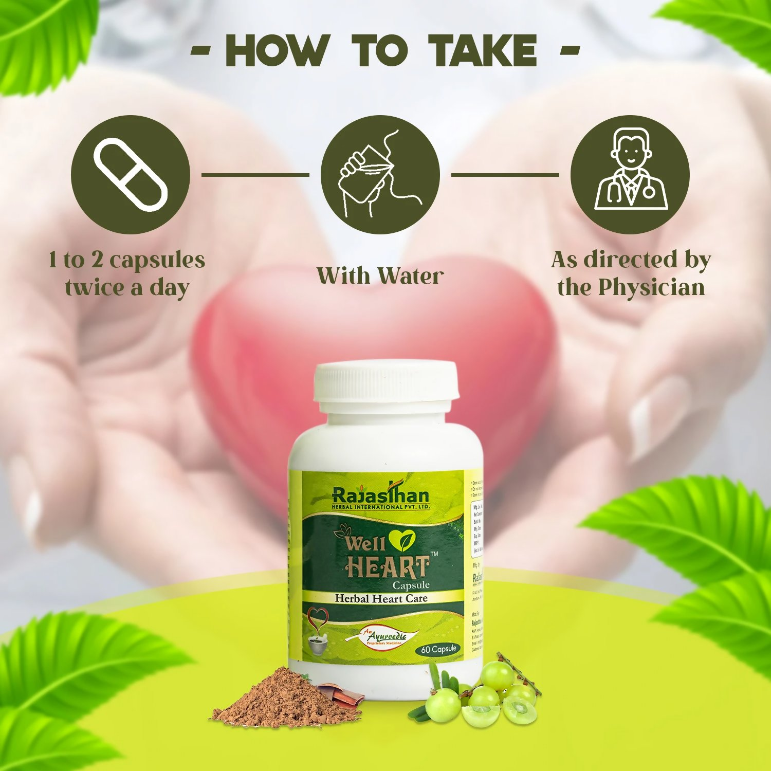 Rajasthan Herbals Well Heart Capsules 