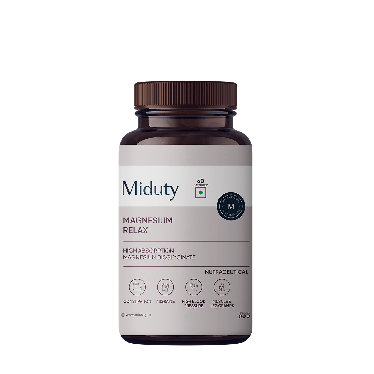 Miduty by Palak Notes Magnesium Relax Capsules - Grab2buy