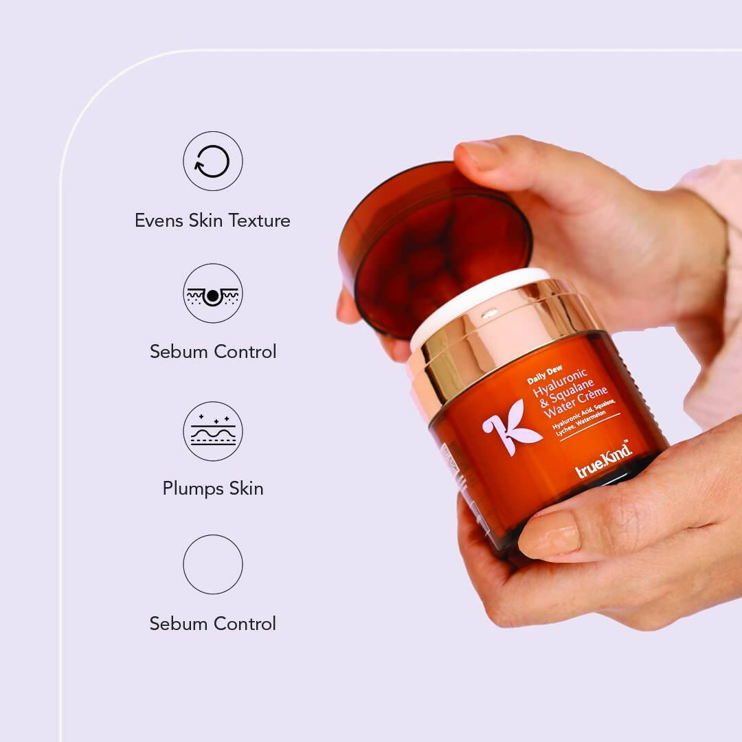 True Kind Daily Dew Hyaluronic & Squalane Water Crème Moisturiser  Grab2Buy True Kind Grab2Buy