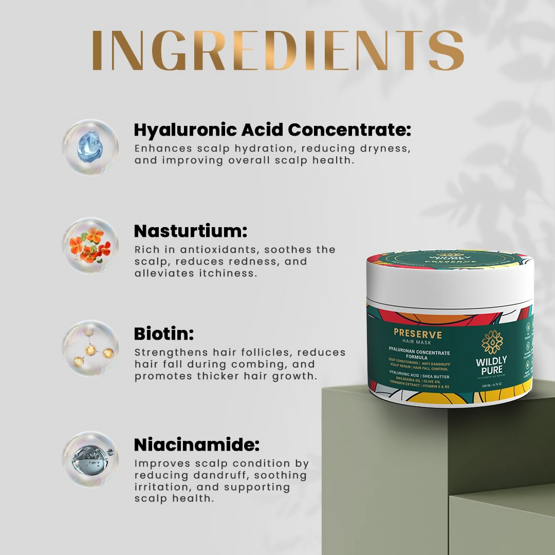 Wildly Pure Hair Mask for Hair Fall & Dandruff Control  Grab2Buy Wildly Pure Grab2Buy