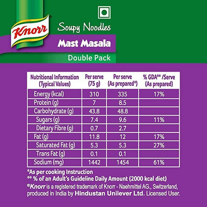 Knorr Soupy Noodles Mast Masala - Grab2buy