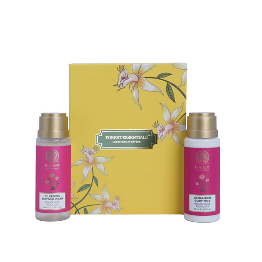 Forest Essentials Indian Rose Body Care Duo Gift Box