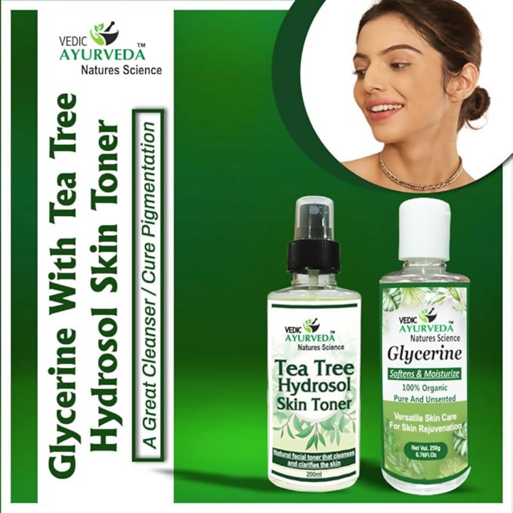 VedicAyurveda Tea Tree Hydrosol Skin Toner with Glycerine  Grab2Buy VedicAyurveda Grab2Buy