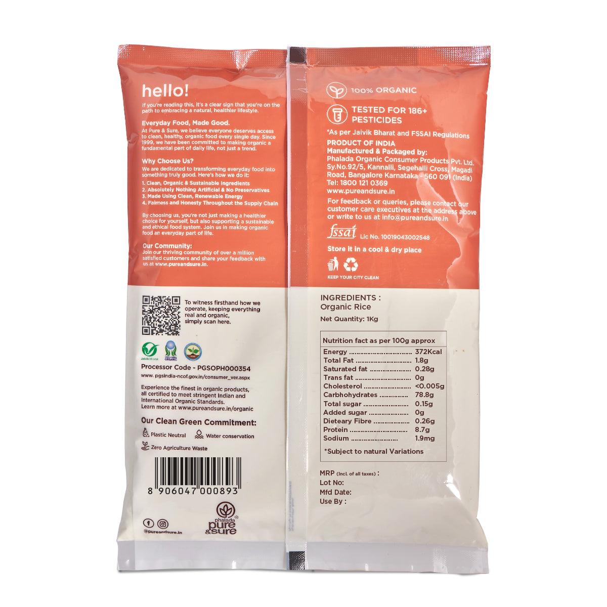 Pure & Sure Organic Rice Flour 