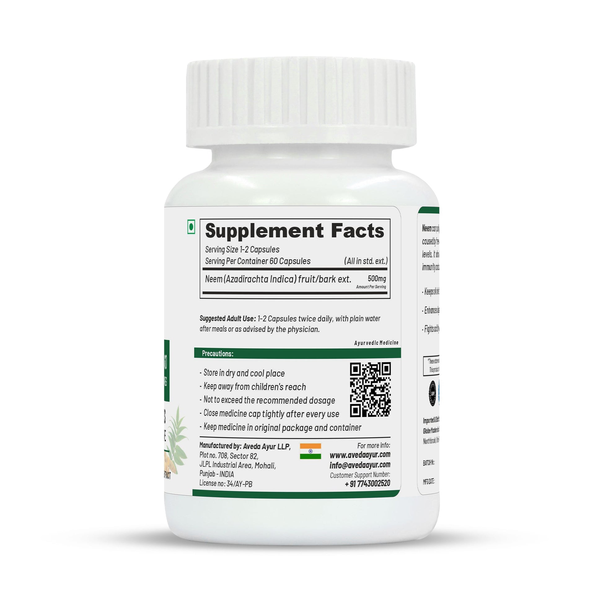 Life Aveda Premium Neem Capsules - Grab2buy