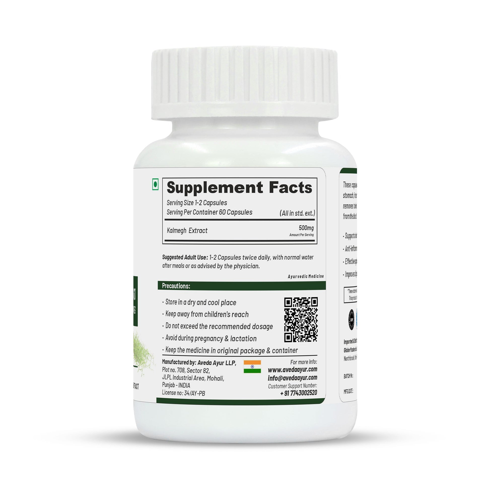 Life Aveda Kalmegh Capsules - Grab2buy