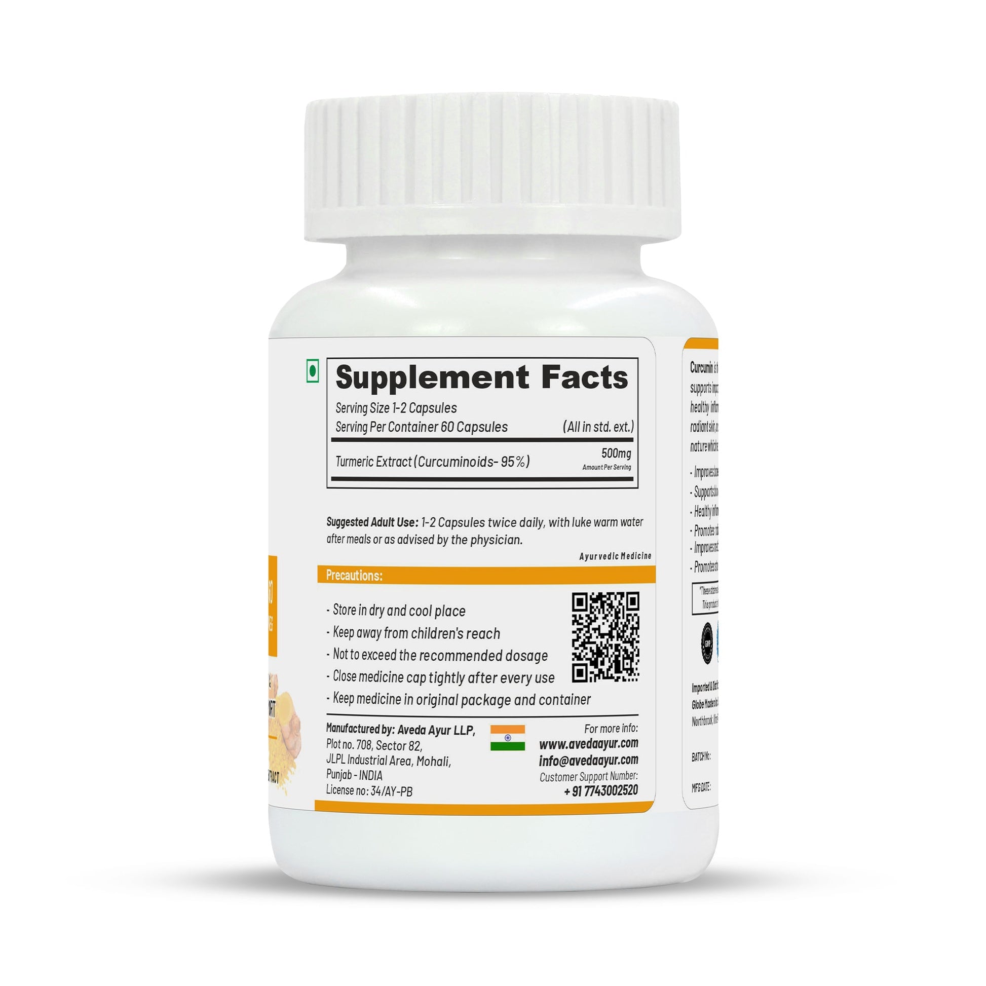 Life Aveda Premium Curcumin 95% Capsules - Grab2buy