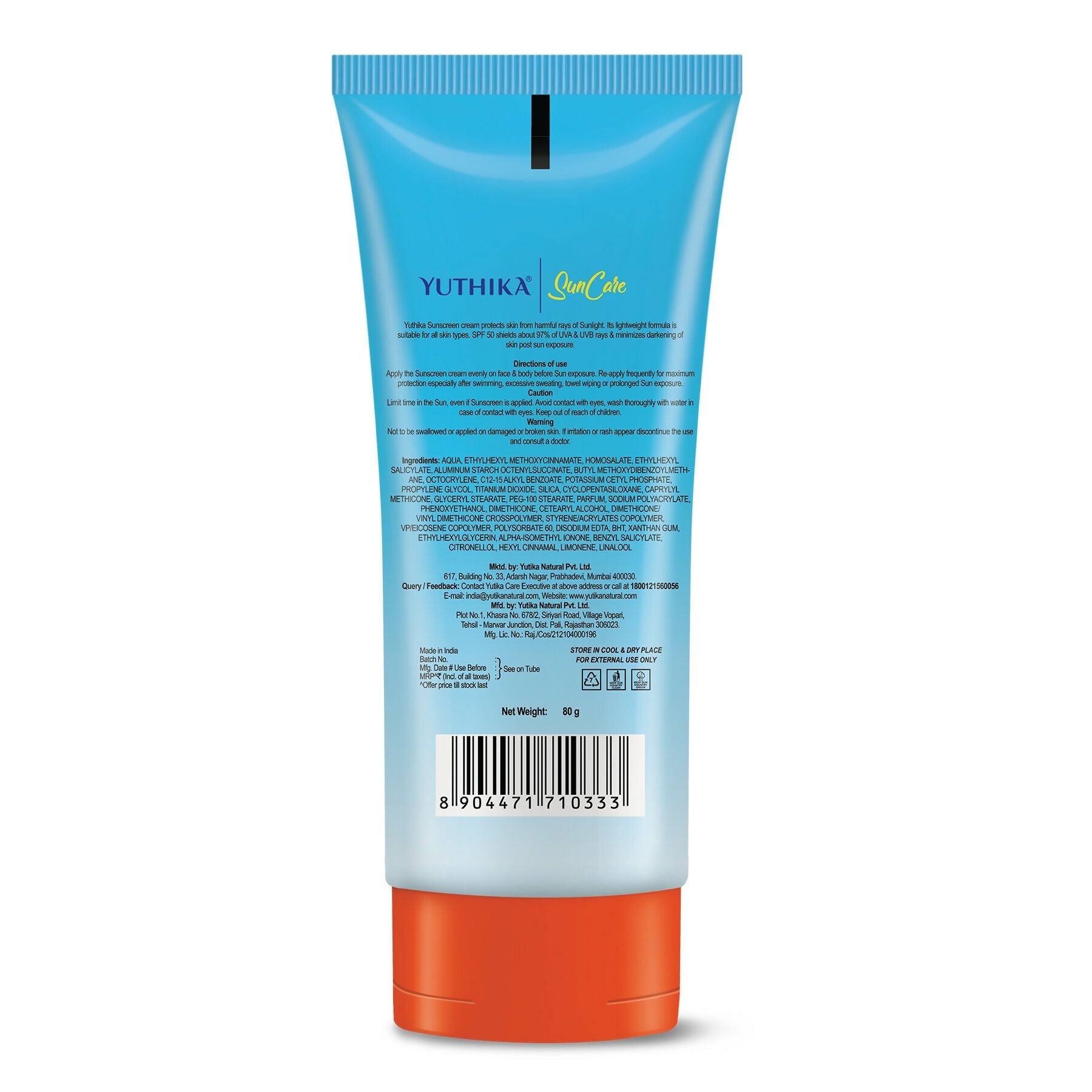 Yuthika Sunscreen Lotion SPF 50 PA+++  Grab2Buy Yuthika Grab2Buy