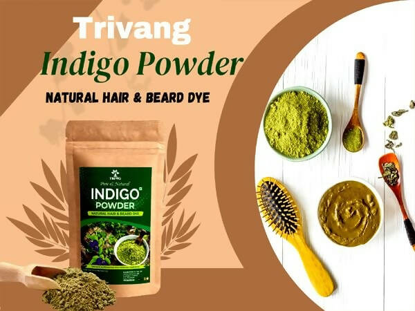 Trivang Pure & Natural Indigo Powder  Grab2Buy Trivang Grab2Buy
