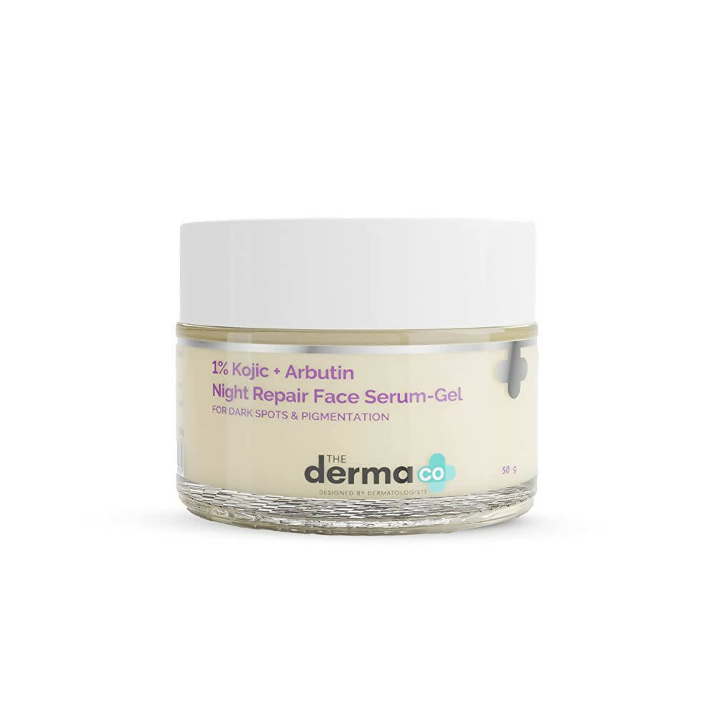 The Derma Co 1% Kojic + Arbutin Night Repair Face Serum Gel  Grab2Buy The Derma Co Grab2Buy