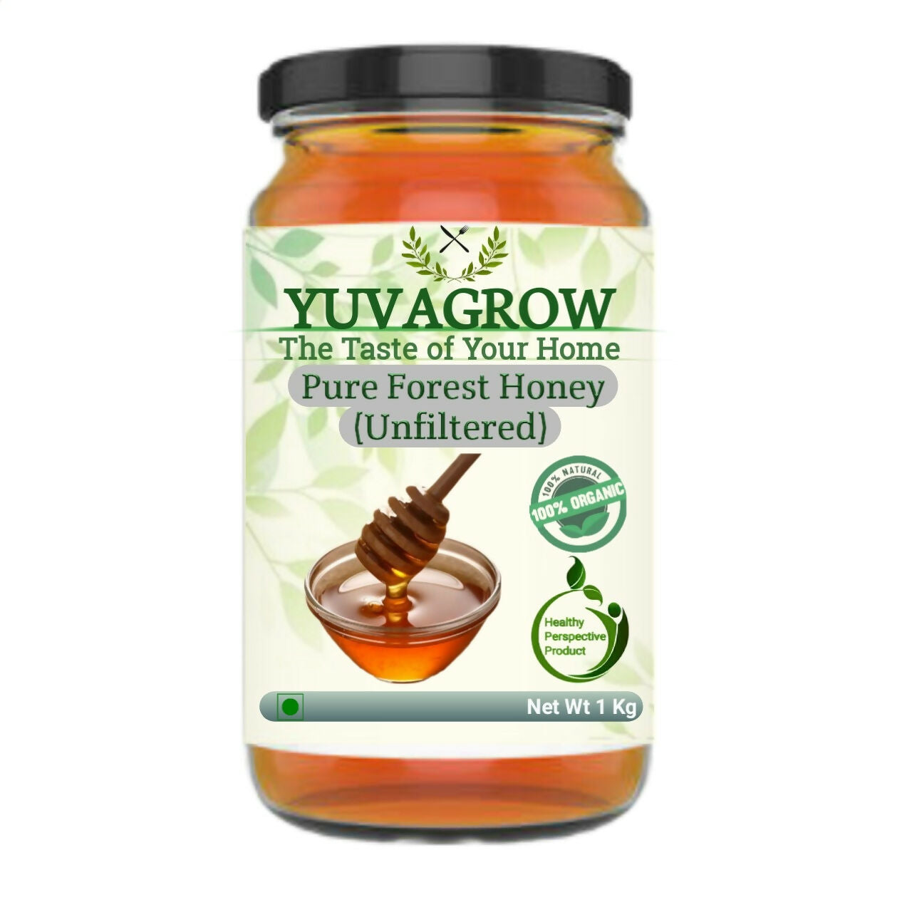 Yuvagrow Pure Forest Honey (Unfiltered) 