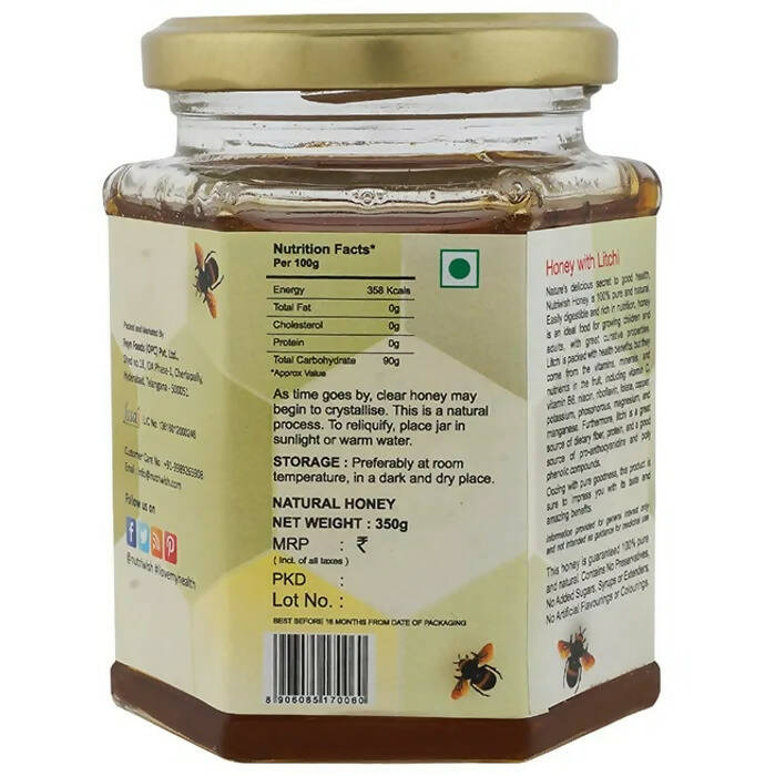 Nutriwish 100% Pure Organic Honey Litchi 