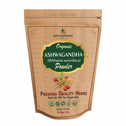 Deep Ayurveda Organic Ashwagandha Powder 