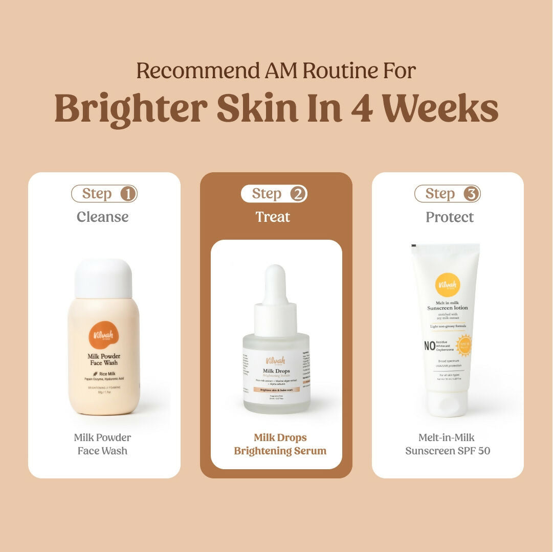 Vilvah Store Milk Drops Brightening Serum (Skin Brightening)  Grab2Buy Vilvah Store Grab2Buy