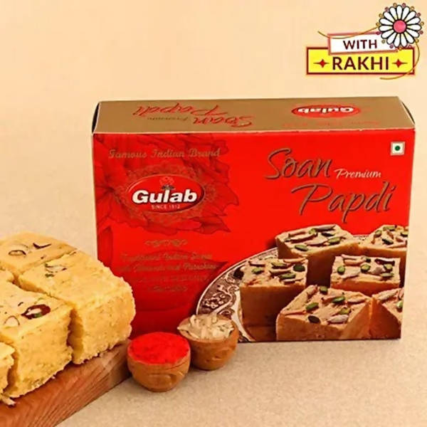 Fancy Meenakari Rakhi And Saon Papdi
