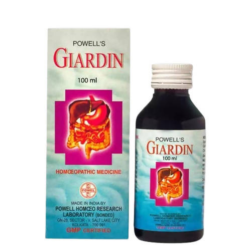 Powell’s Homeopathy Giardin Syrup – Homeopathic Giardia & Intestinal Parasite Wellness Tonic
