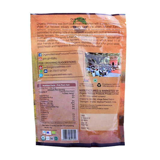 Organic Wellness Pink Rock Salt 