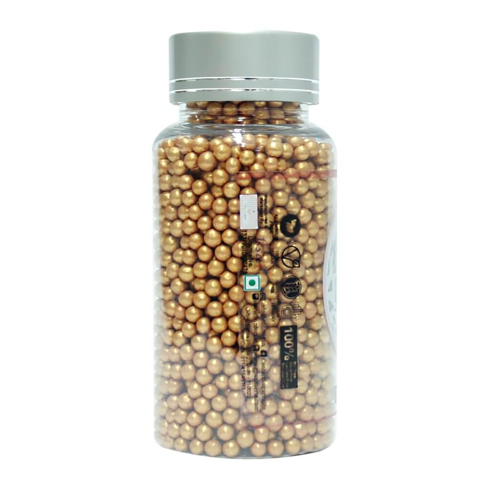 Confect Rose Gold Disco Balls Sprinkles 3 MM