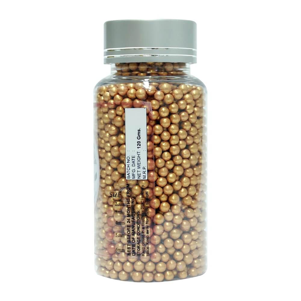 Confect Rose Gold Disco Balls Sprinkles 3 MM