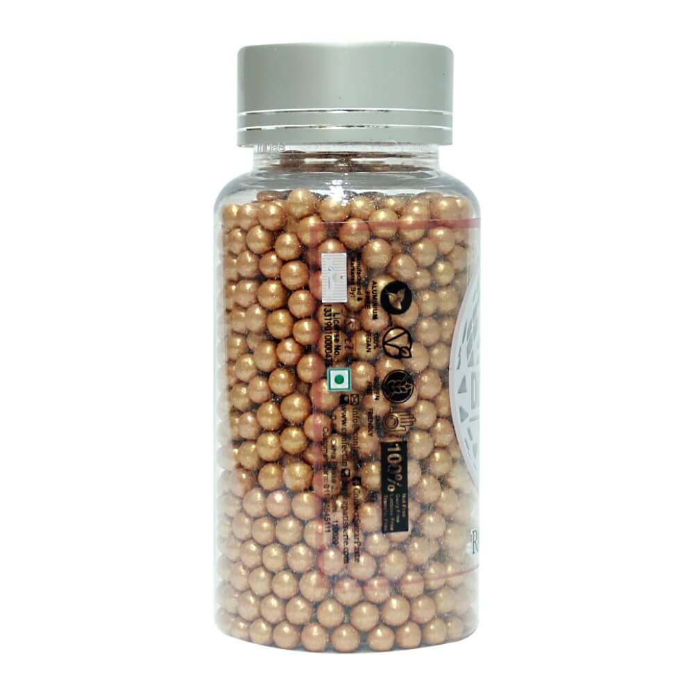 Confect Rose Gold Disco Balls Sprinkles 5 MM