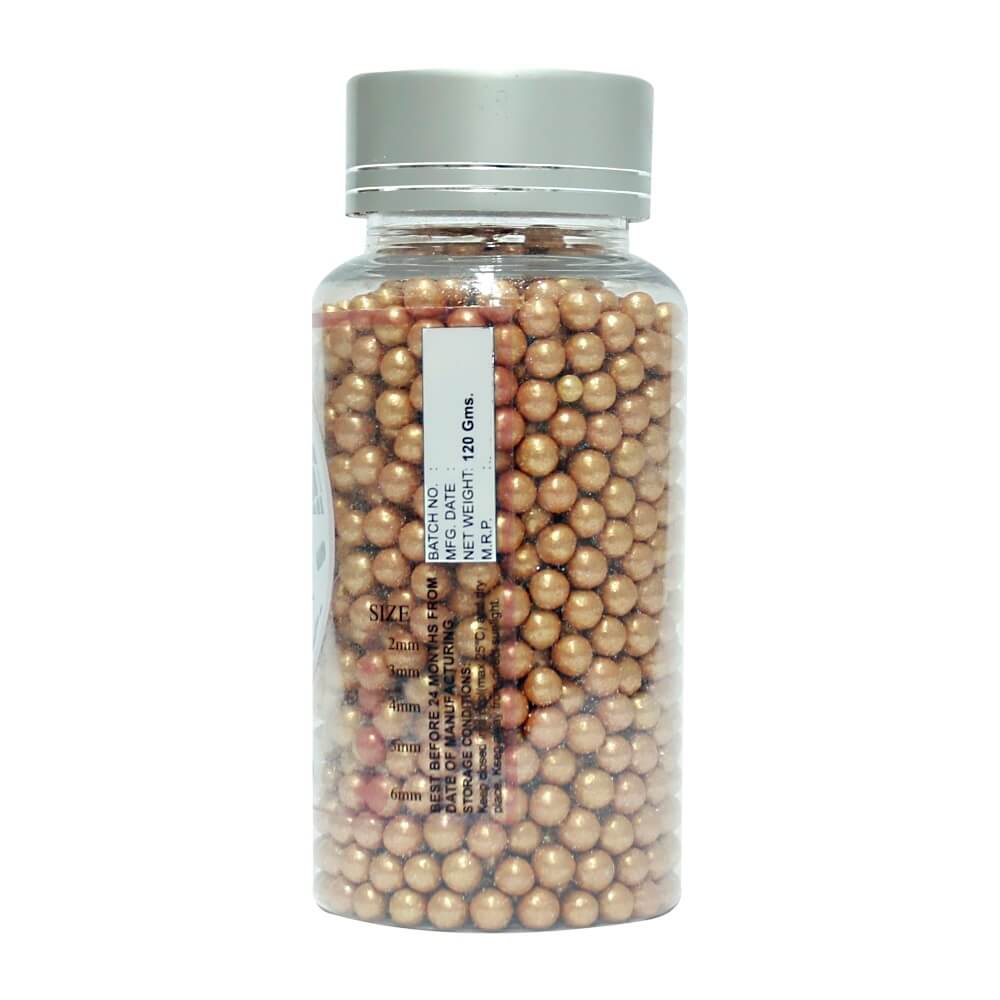 Confect Rose Gold Disco Balls Sprinkles 5 MM