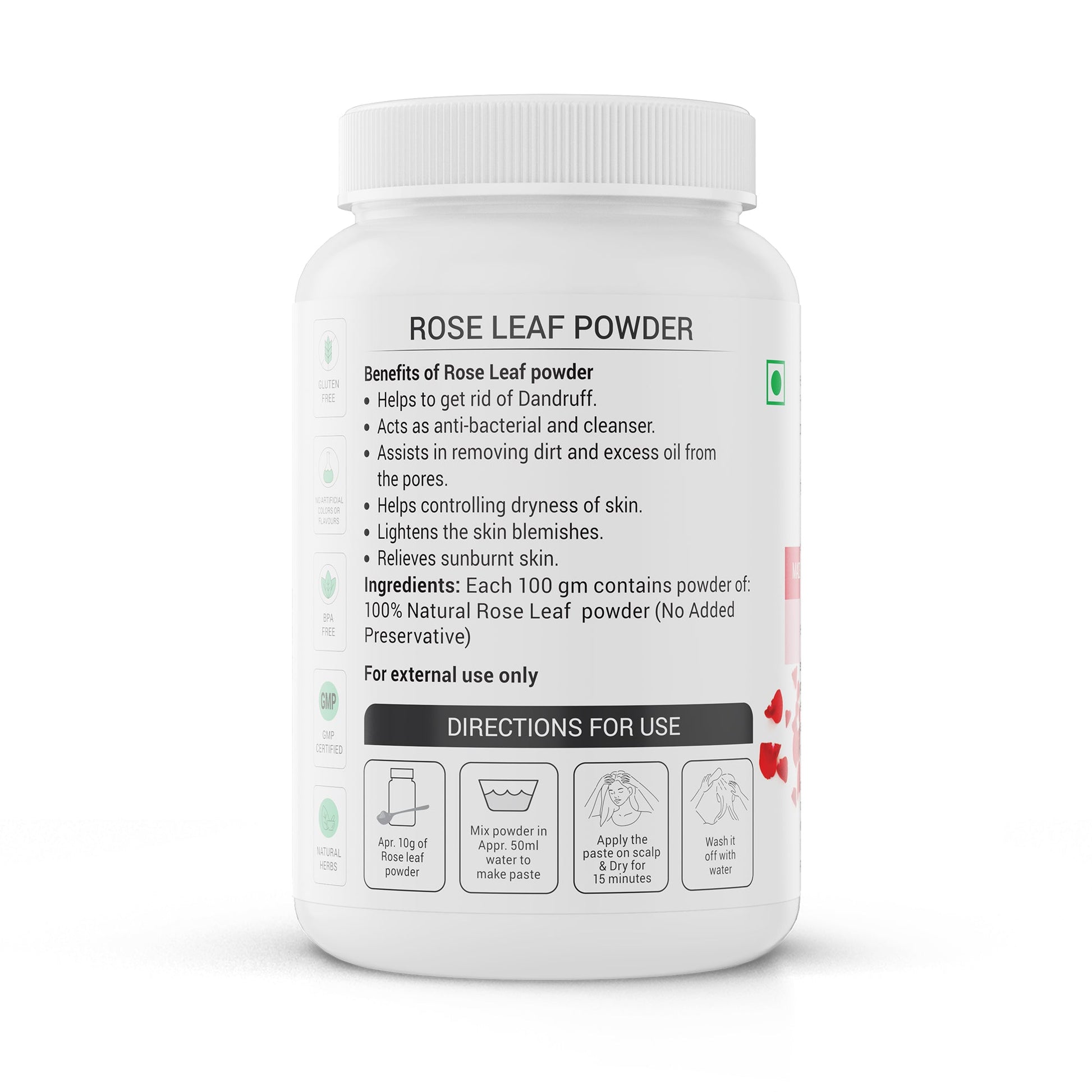 Krishna'S Herbal & Ayurveda Rose Leaf Powder 