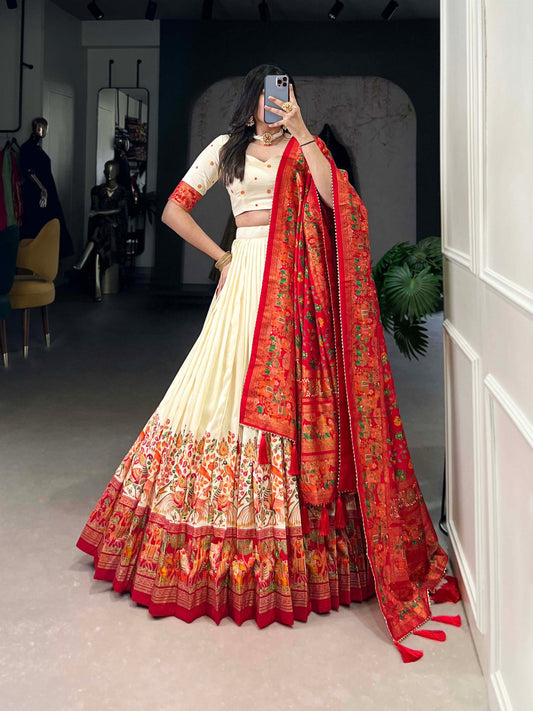 Lehenga Mart Designer Wedding Lehenga Choli For Women - Off White
