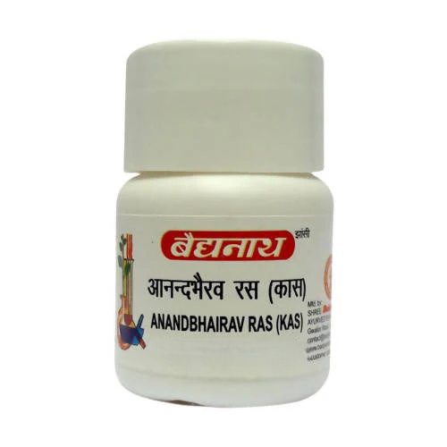 Baidyanath Jhansi Anandbhairav Ras (Kas) Tablets 
