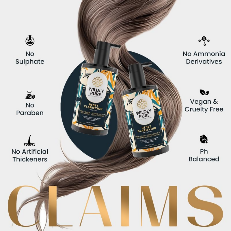 Wildly Pure Clarifying Shampoo For Hard Water & Metal Damage  Grab2Buy Wildly Pure Grab2Buy