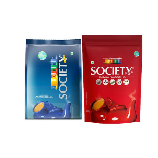 Society Leaf Tea & Masala Tea Pouch Combo 