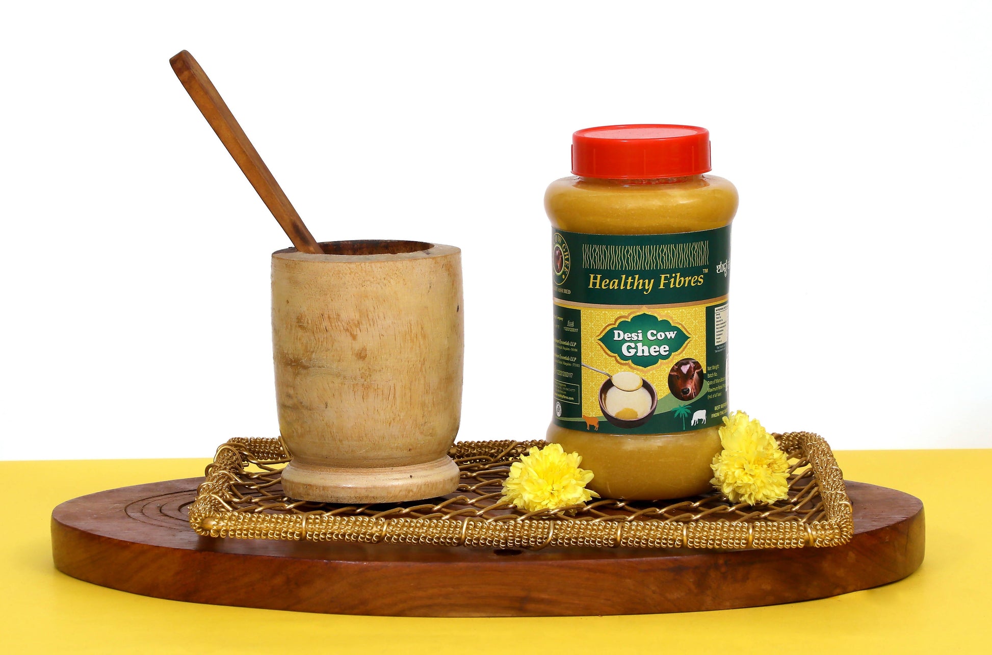 Healthy Fibres Desi Cow Ghee | Cultured Cow Desi Ghee | Premium & Certified Ghee 