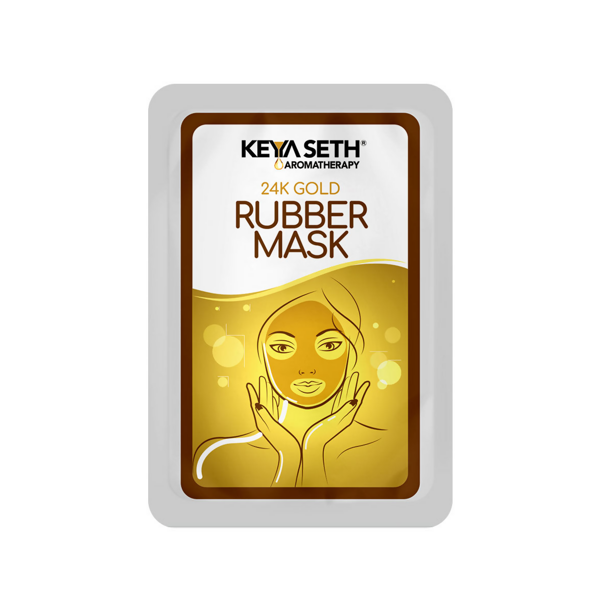 Keya Seth Aromatherapy 24k Gold Rubber Facial Mask 